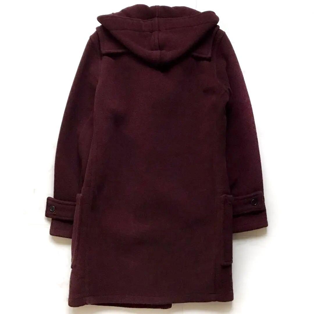 美品 マーガレットハウエル ダッフルコート 旧ロゴ 英国製 木製トグル ワイン