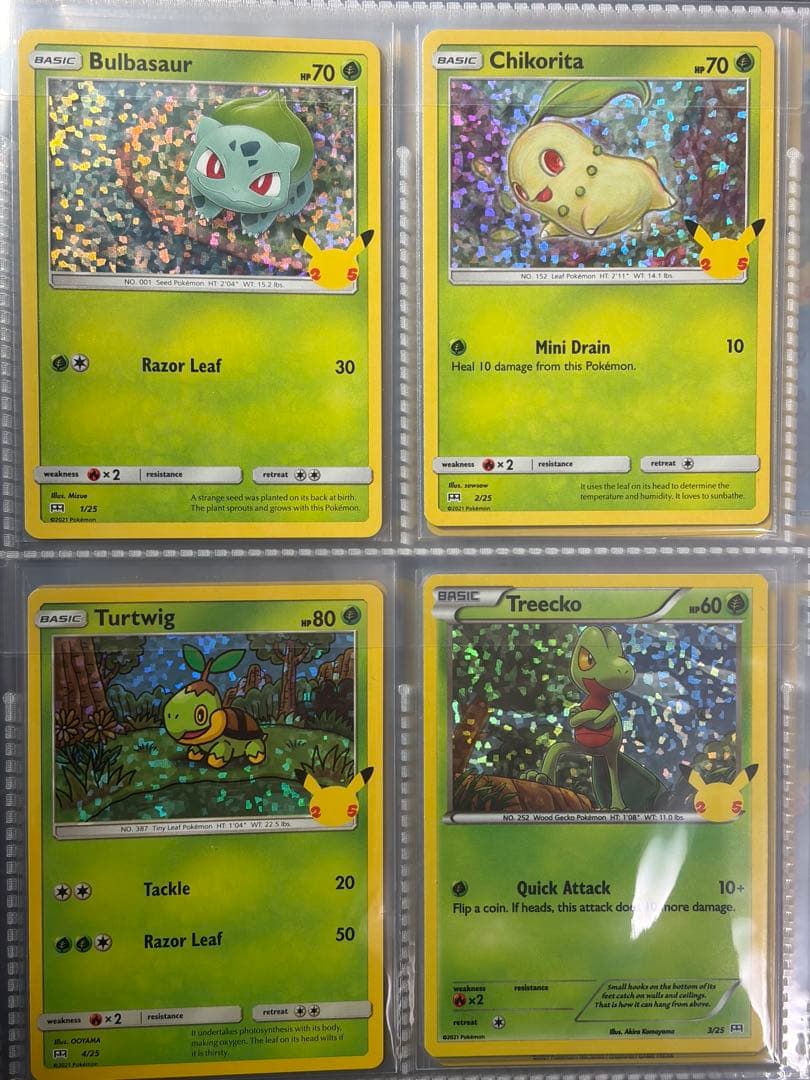 ポケモンカード海外マクドナルド限定25周年　フルコンプ(ホロ・ノーマル計50枚)