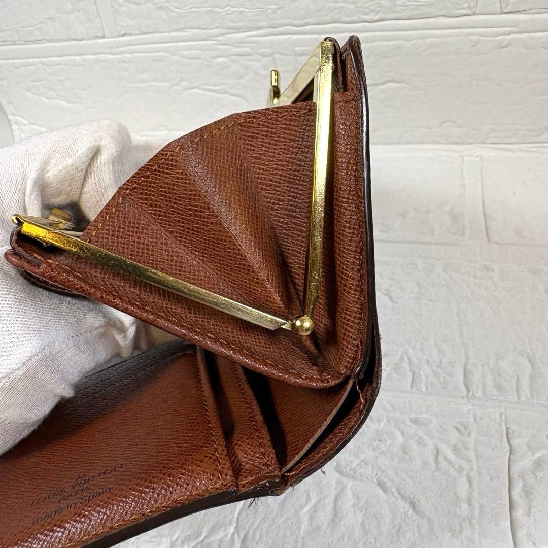 Louis Vuitton モノグラム ヴィエノワ 二つ折り財布 ガマ口
