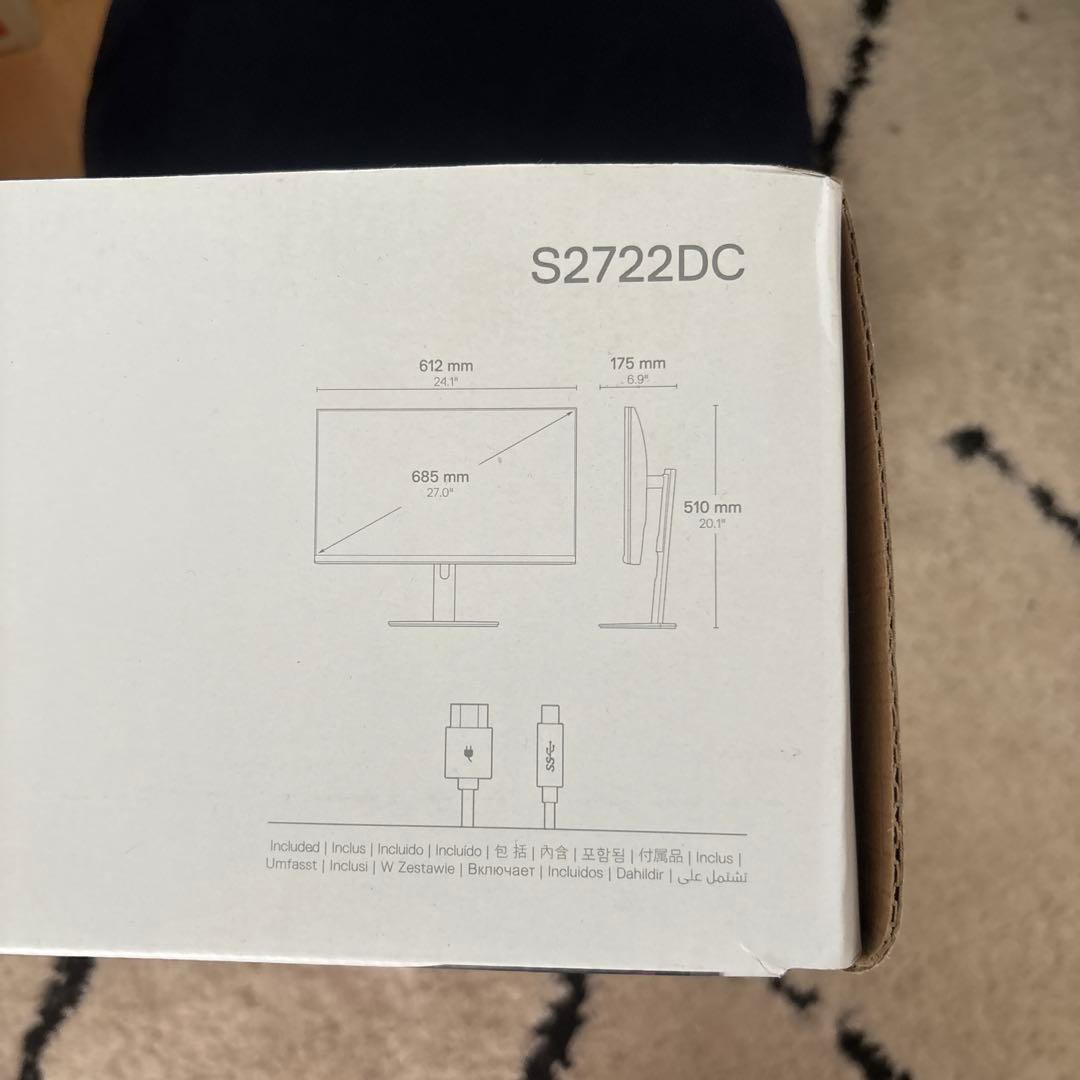 【未開封新品】Dell S2722DC 27インチ モニター