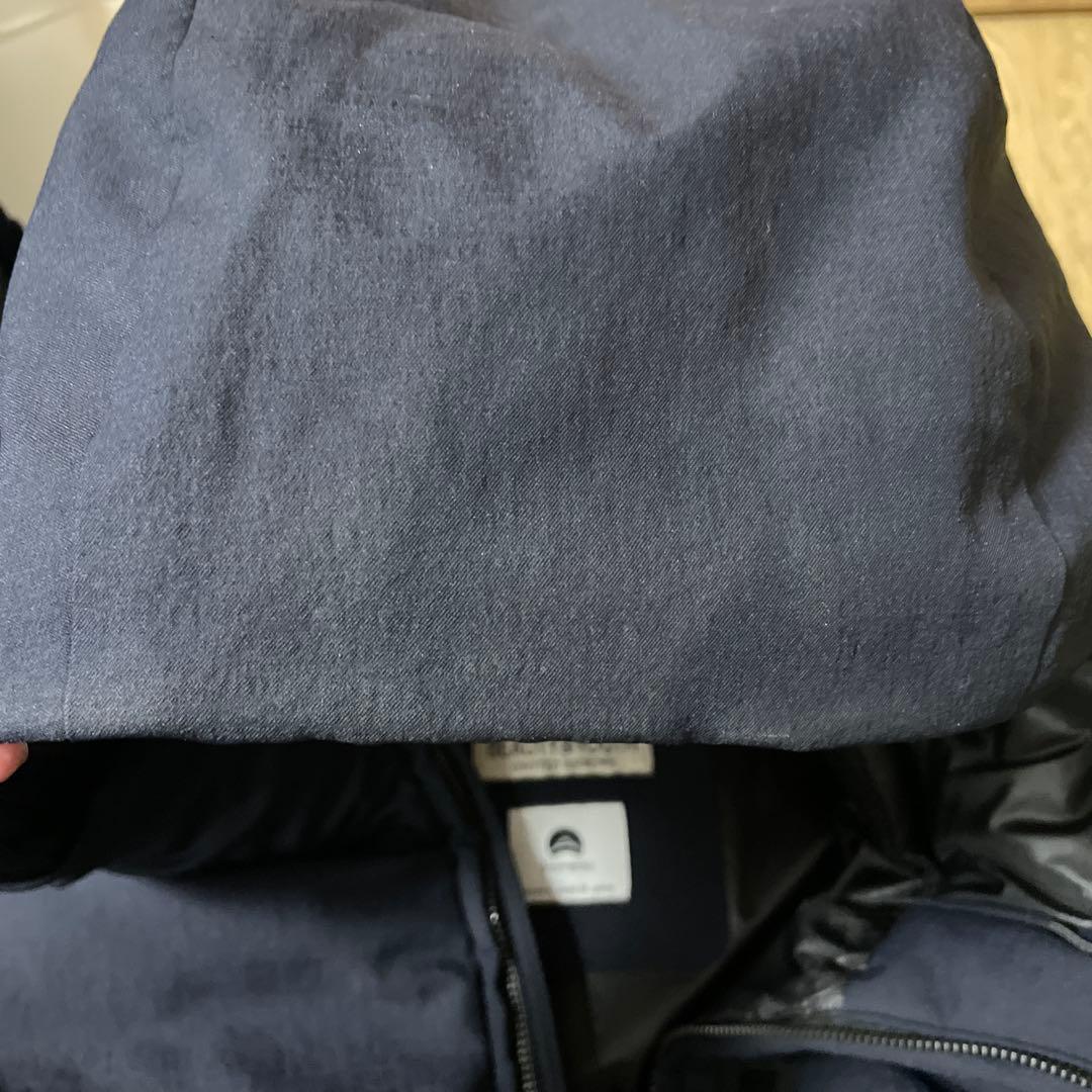 小松マテーレ スウェイ ツイル ダウンジャケット 700FP 撥水機能 ネイビー