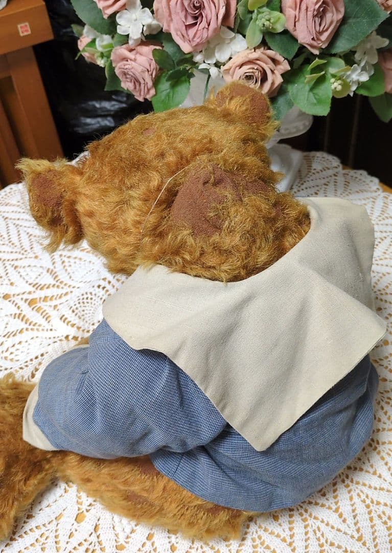 ご予約済です☆海外作家 テディベア フォーゲットミーノットベア Mary作