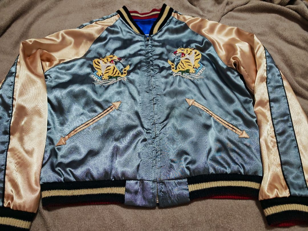 テーラー東洋 ２面用 虎龍 日本限定 スカジャン vintage サテン