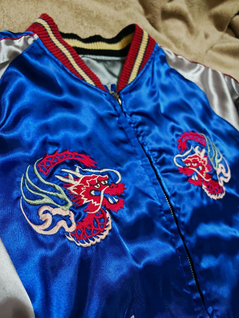 テーラー東洋 ２面用 虎龍 日本限定 スカジャン vintage サテン