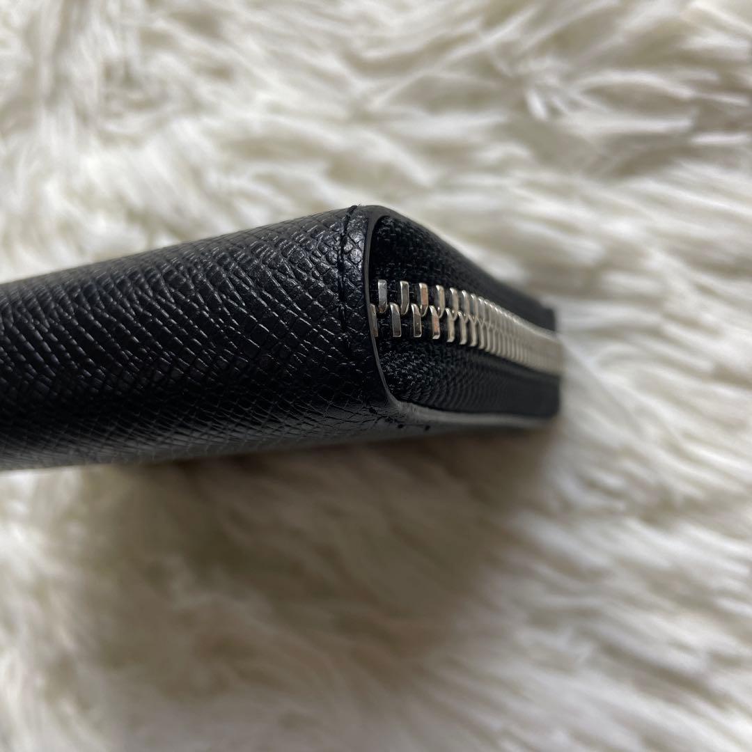 ペッレモルビダ ケース 財布 ラウンドファスナー サフィアーノ ブラック