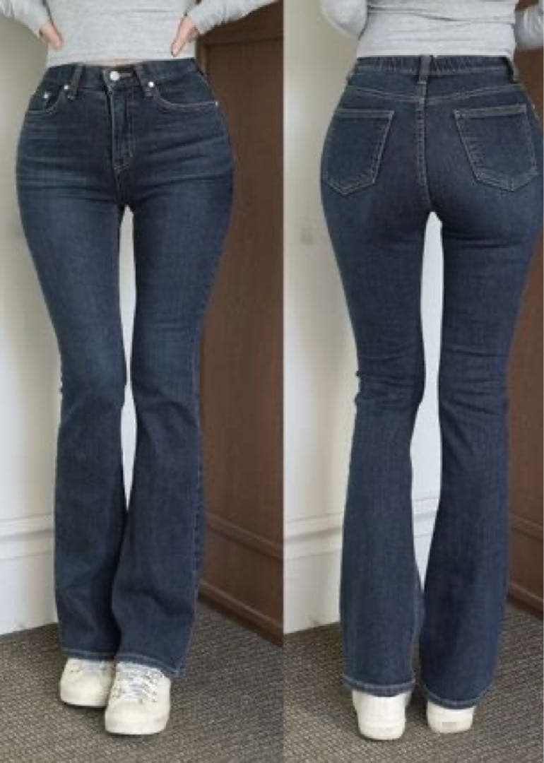 新品♡KINDAME High Waist Semi Bootcut カインダミ