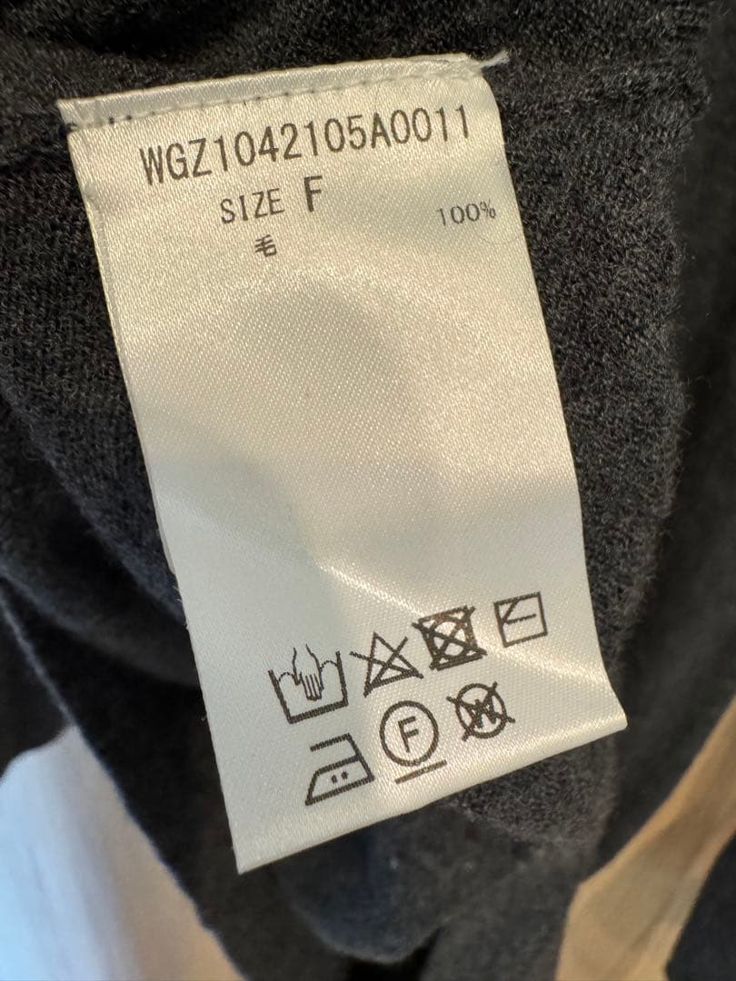 Whim Gazette ウールハイゲージⅤネックプルオーバー美品