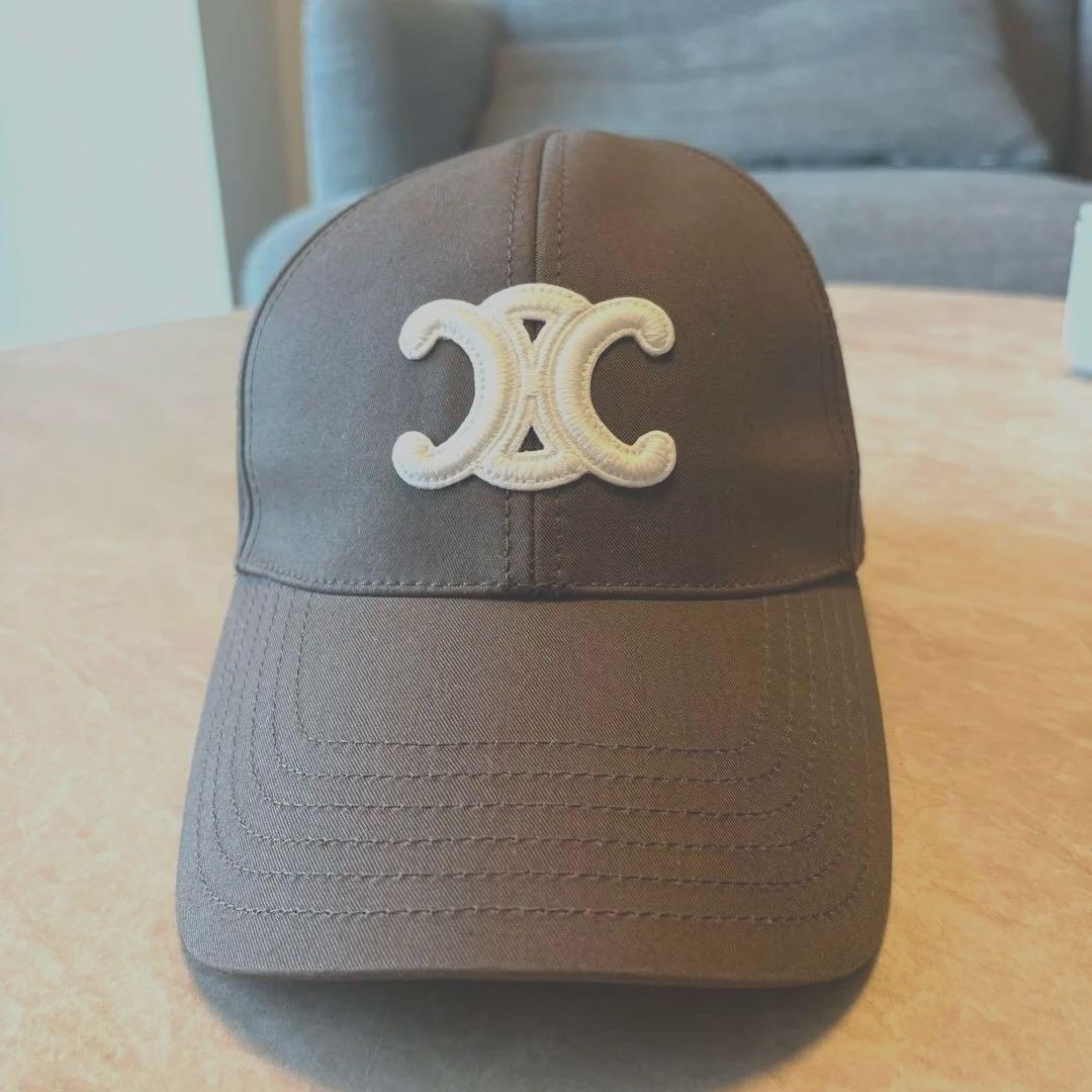 極美品　セリーヌ　トリオンフ　ベースボールキャップ　sサイズ
