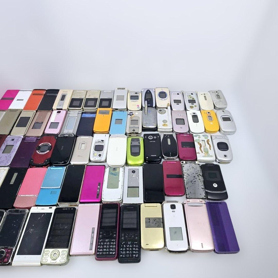 ジャンク ガラケー まとめ 75台 現状品 部品取り用 動作未確認