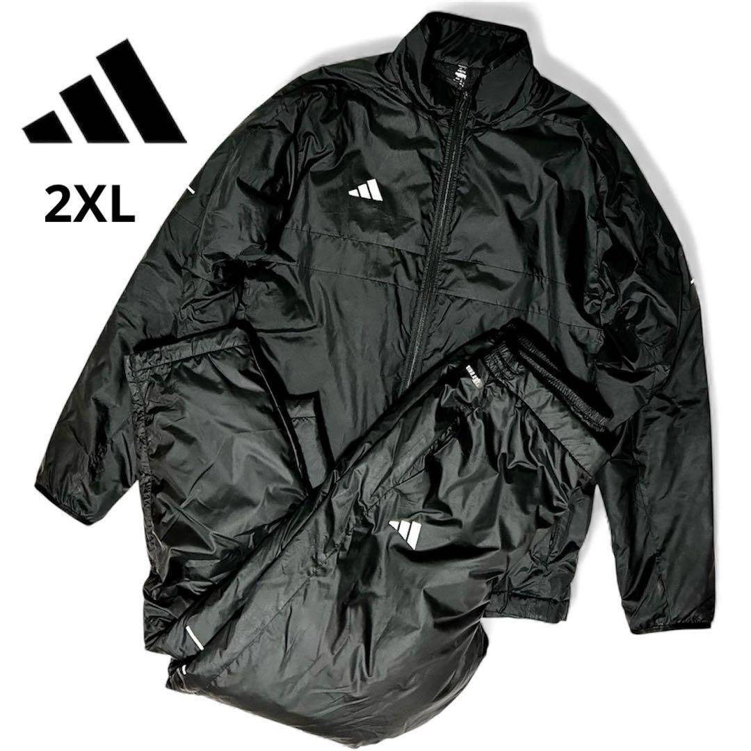 adidas アディダス ウィンドブレーカー パデッド セットアップ 2XL 黒