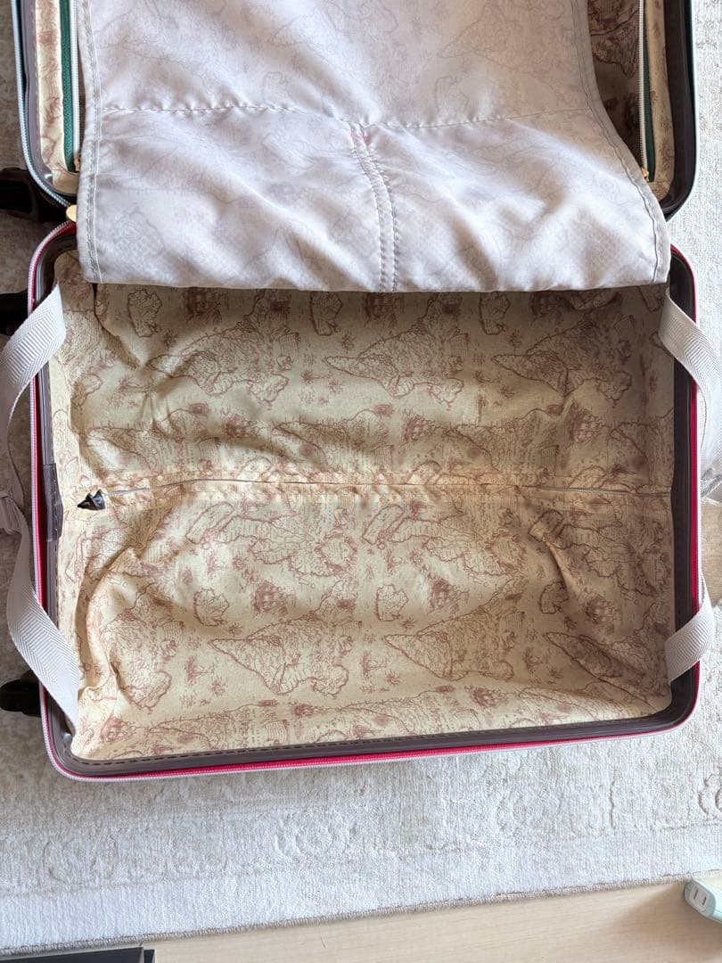 【完売品　値下げ】WORLD Trunk/BR地図柄トランクケース