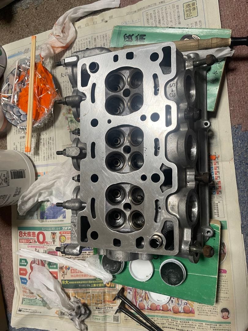 F6A ツインカム　シリンダーヘッド