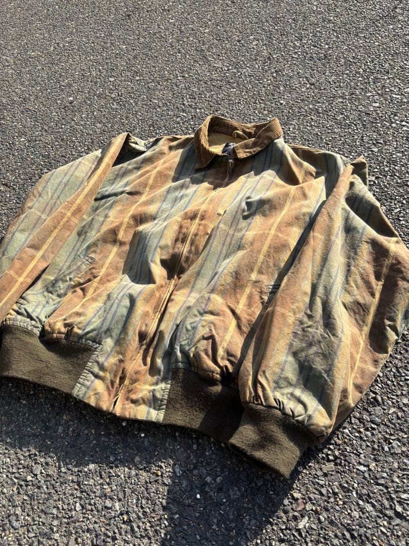 90s ポロ ラルフローレン オイルドジャケット コーデュロイ襟