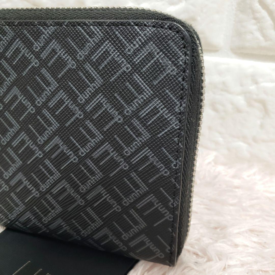 最新モデル dunhill ダンヒル ロゴ総柄 ラウンドファスナー長財布 極美品