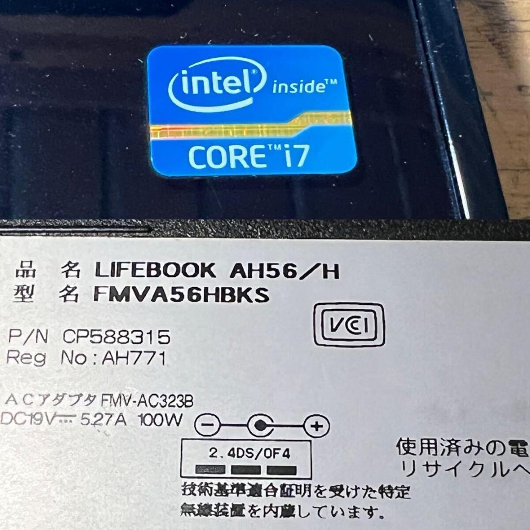☆安定のi7☆Fujitsu Lifebook AH56/H黒i7-3610QM
