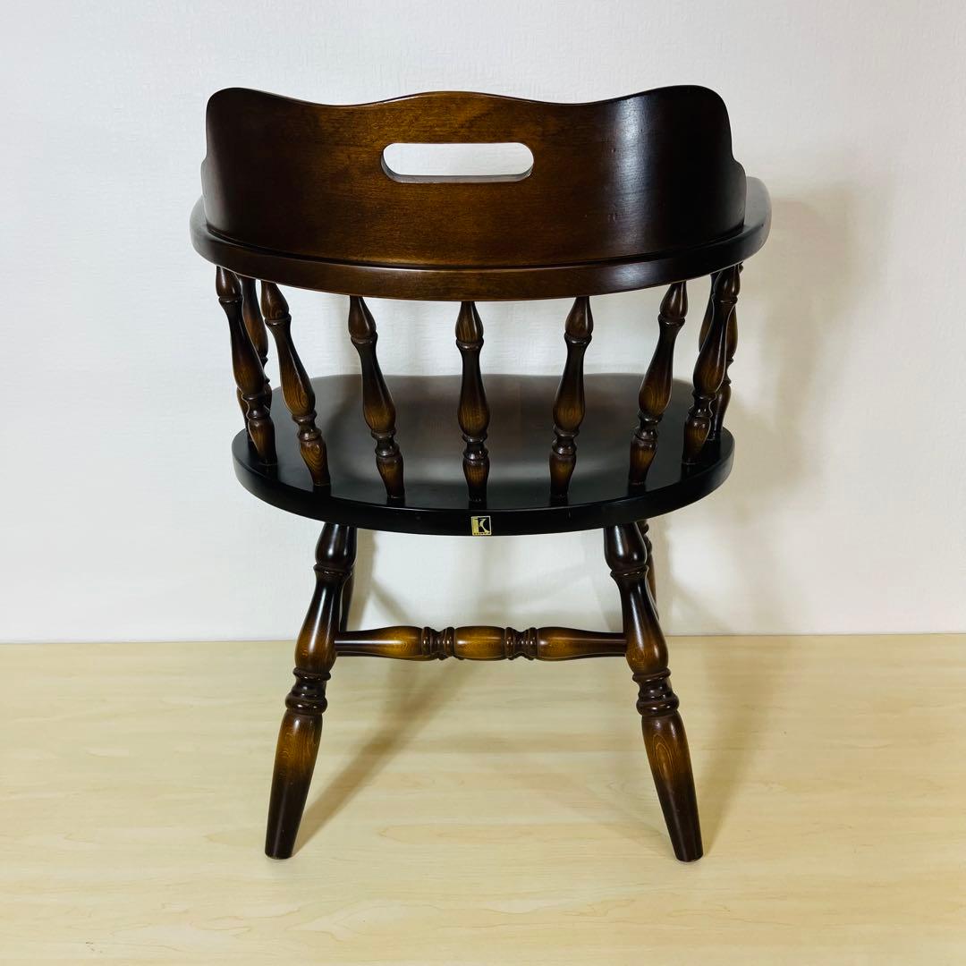 飛騨産業 キツツキ ダイニングチェア アンティーク イス 椅子 アームチェア