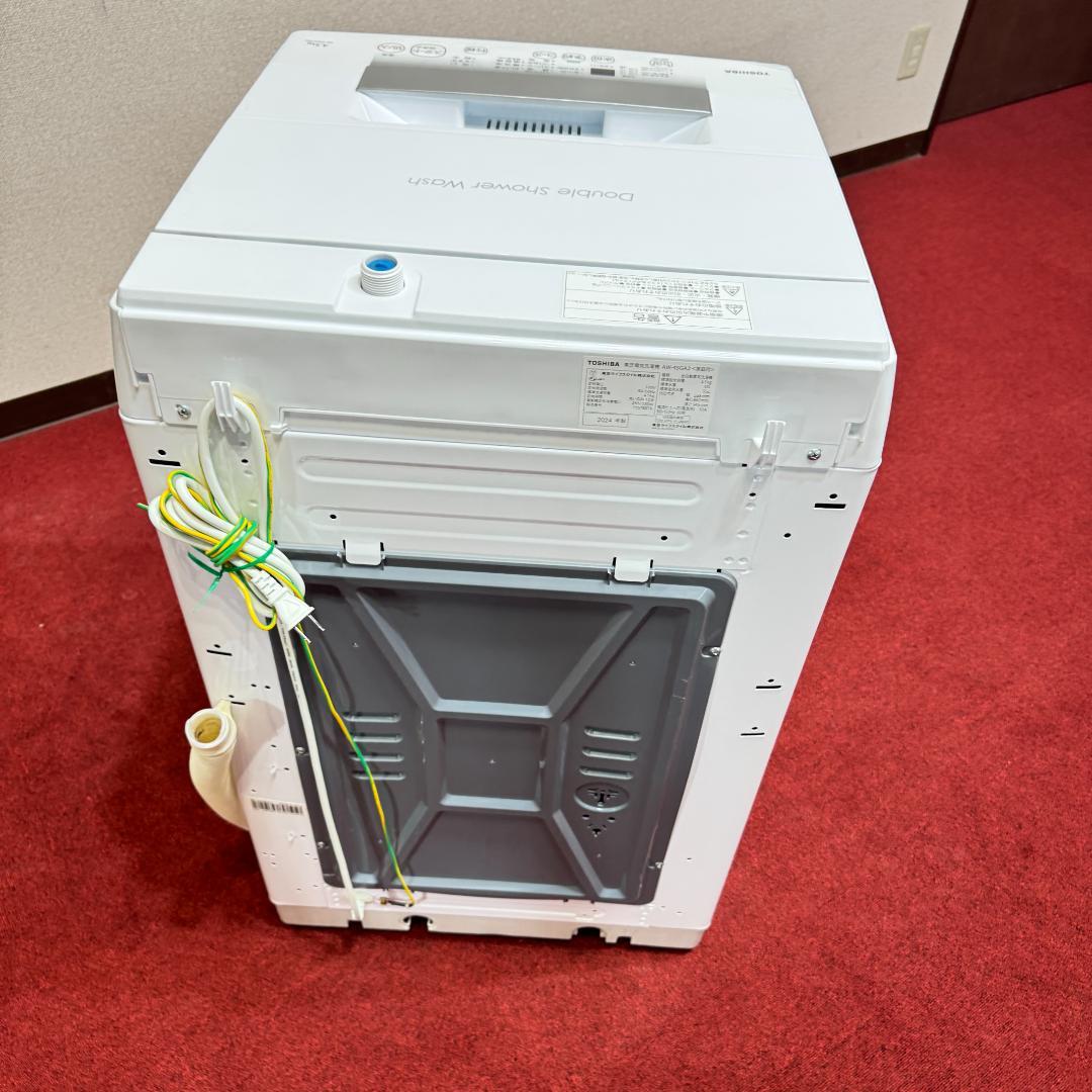 東京23区送料無料　超美品東芝4.5㎏　縦型洗濯機　2024年製　未使用に近い！