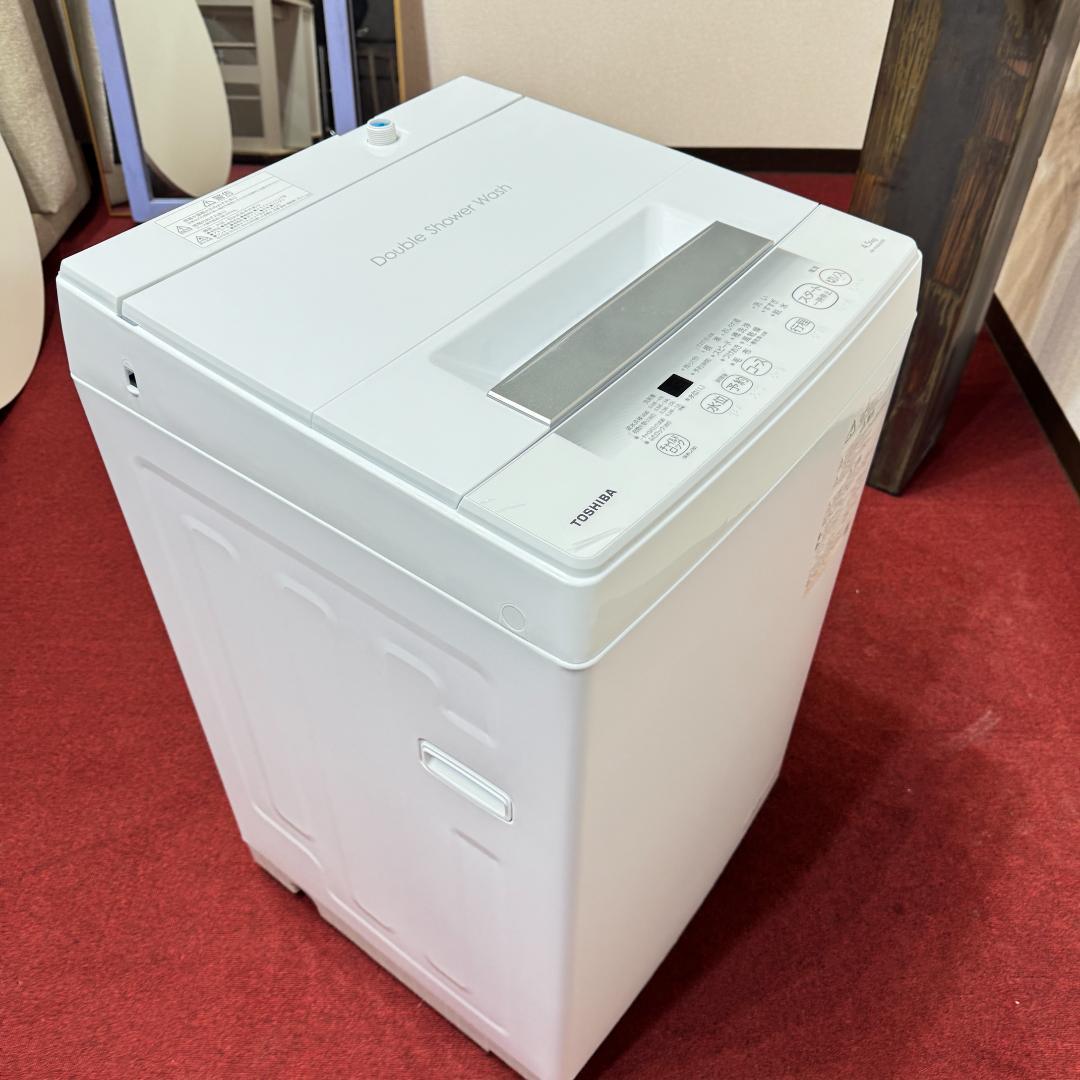 東京23区送料無料　超美品東芝4.5㎏　縦型洗濯機　2024年製　未使用に近い！