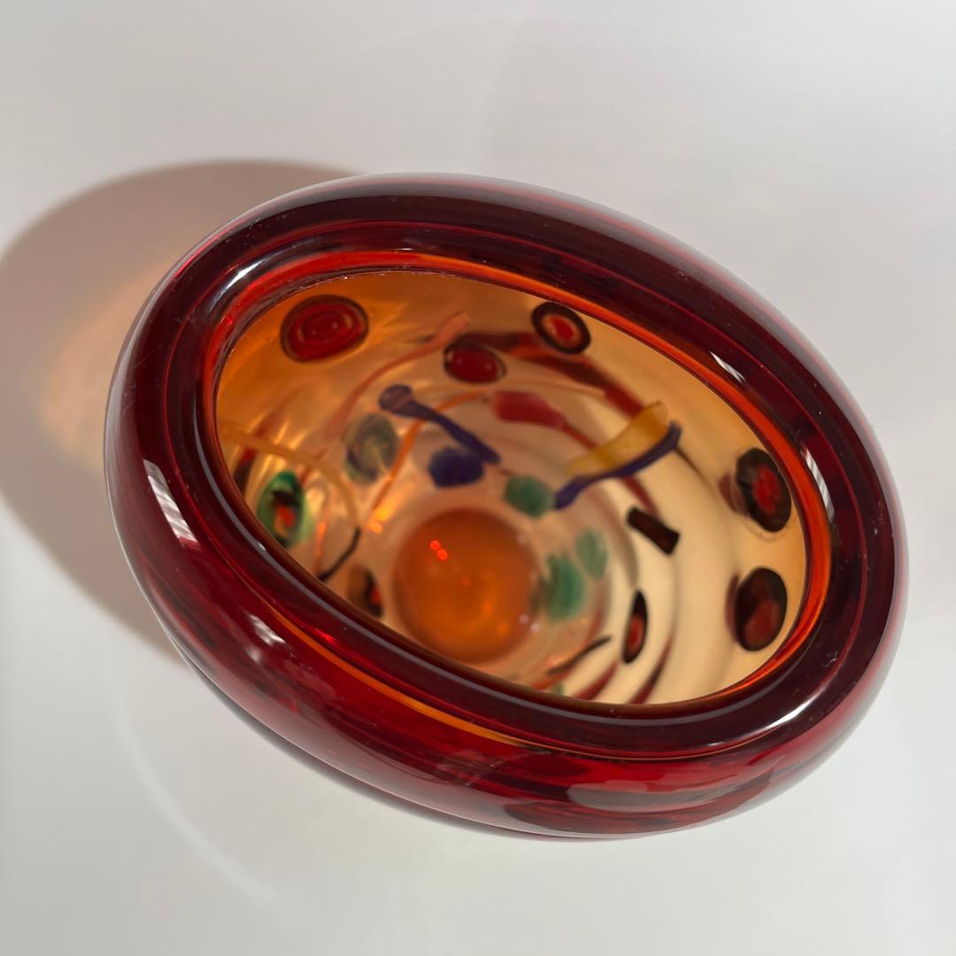 イタリア ムラノ トレーディング ベース 花器 オブジェ 元箱入