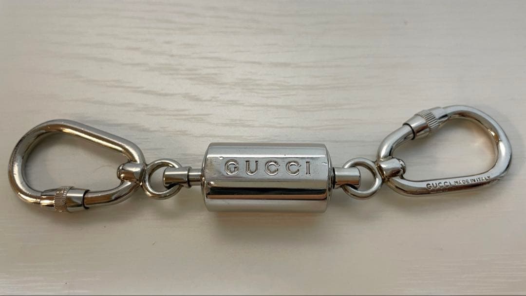 グッチ GUCCI キーホルダー　キーリング　カラビナ シルバー