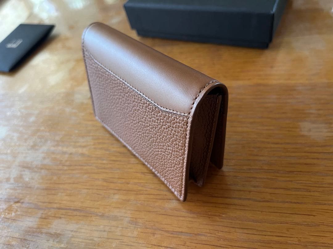 dunhillレザー名刺入れ　23R2512GN251R Harnessブラウン