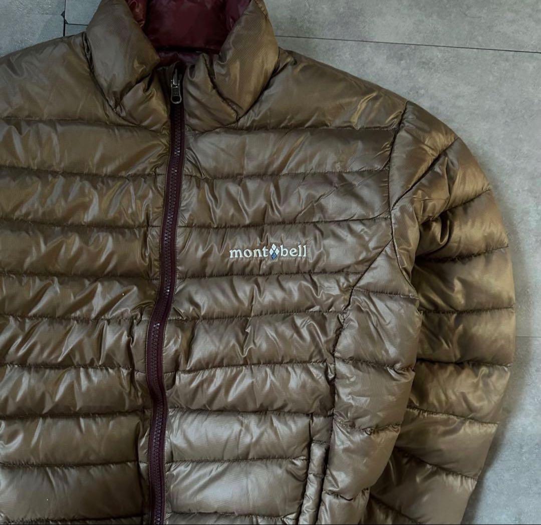 montbell スペリオダウン ブラウン ワインレッド