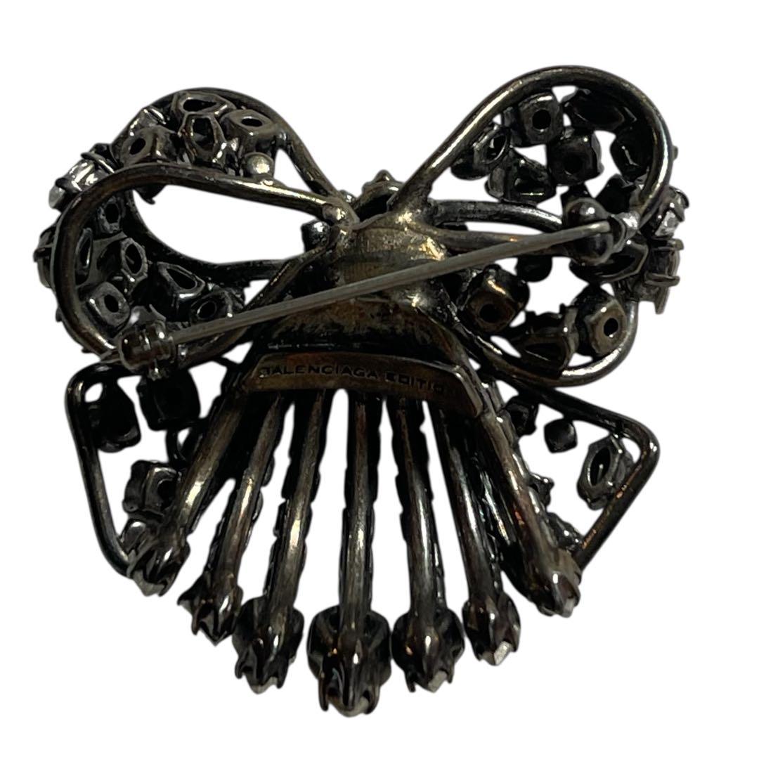 バレンシアガ　ビジュー　アンティーク　ブローチ　リボン　ヴィンテージ