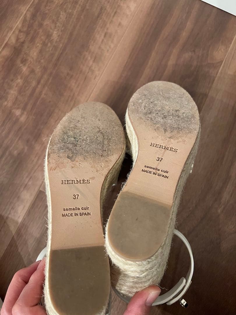 ユッピー　エルメスHERMES　エスパドリーユ　サンダル