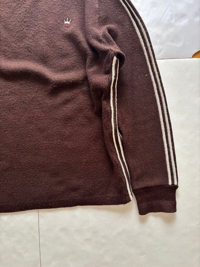 90s 00s old stussy バーバラタグ クラウン ニット セーター