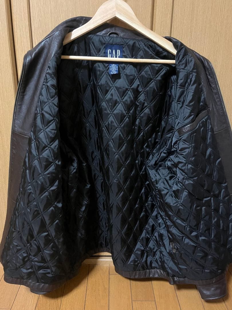 00s oldgap レザージャケット　ダークブラウン　XL