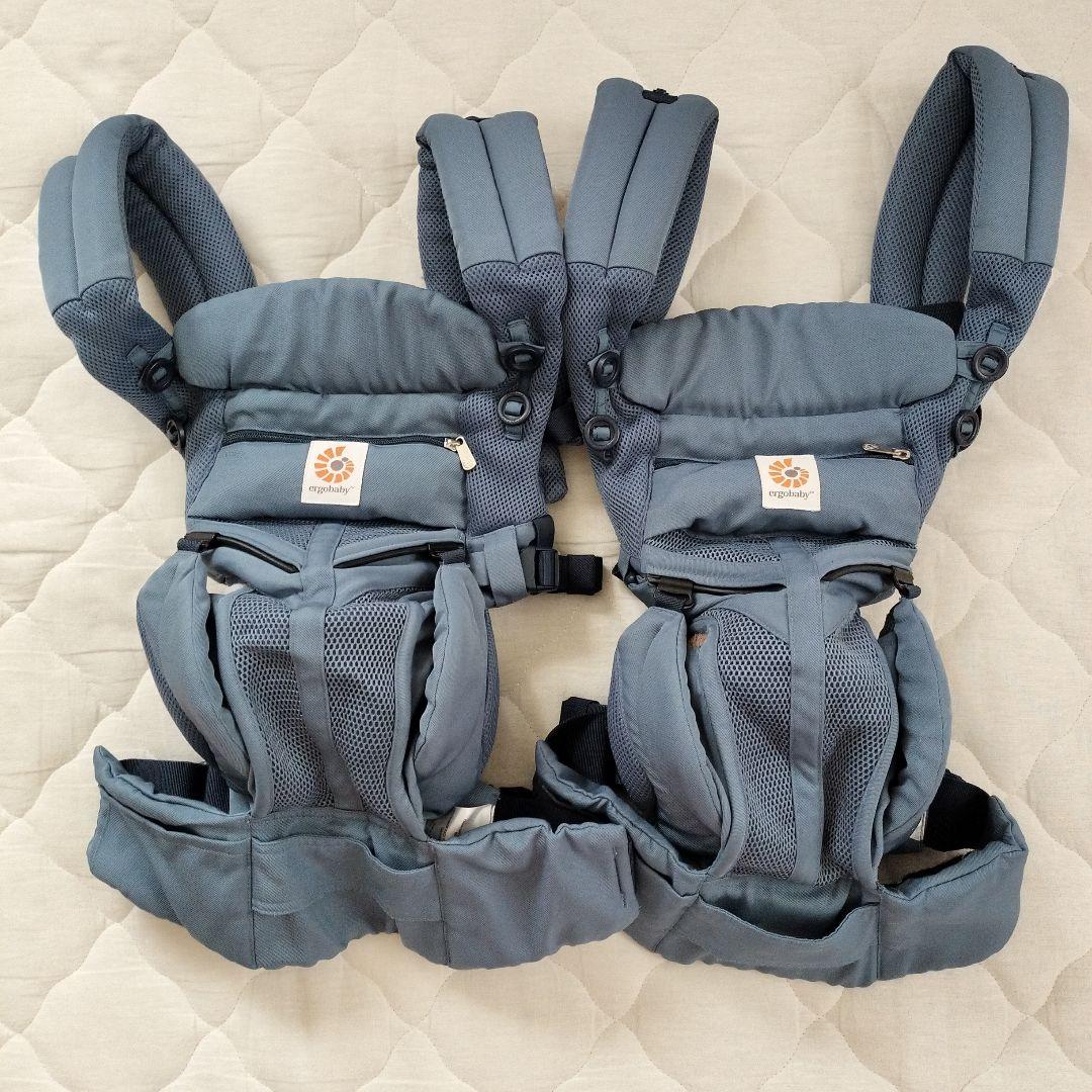 双子 抱っこ紐 エルゴベビー オムニ360 クールエアメッシュ ２点セット