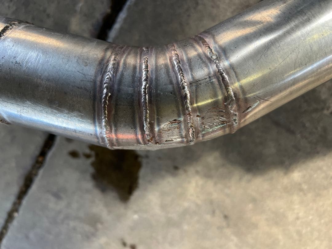 マツダ RX-8用か？ ジャンク品 ワンオフマフラー メーカー不明