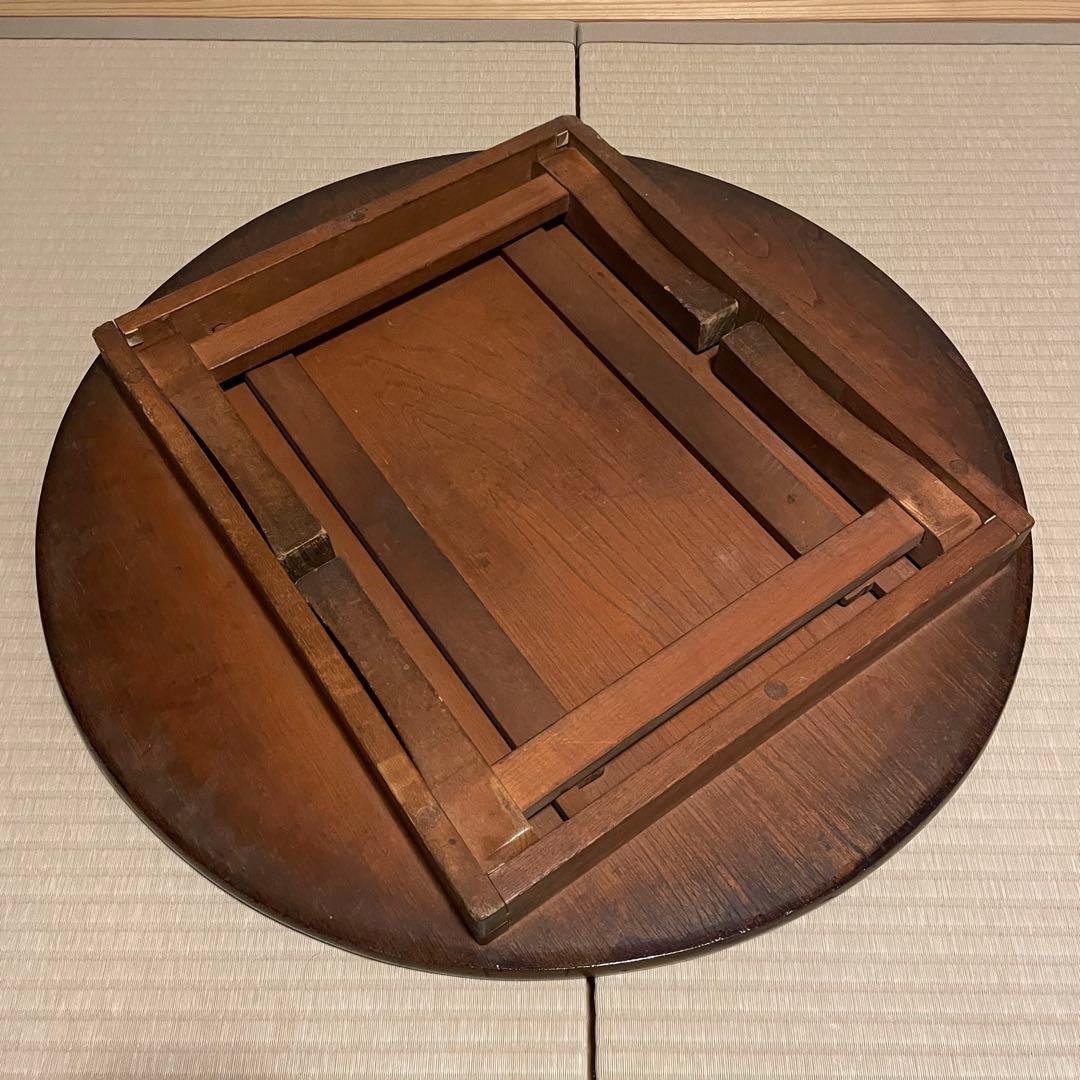 昭和レトロ　ちゃぶ台　直径約63.5cm