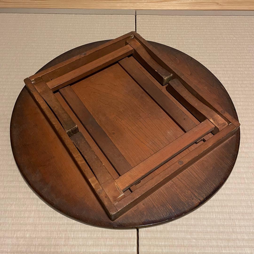 昭和レトロ　ちゃぶ台　直径約63.5cm