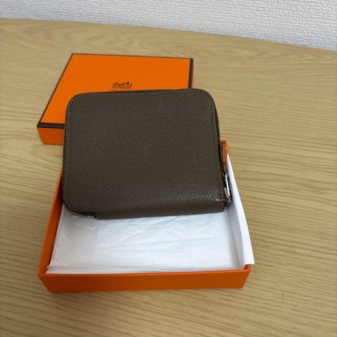HERMESブラウンレザーケース 箱付き