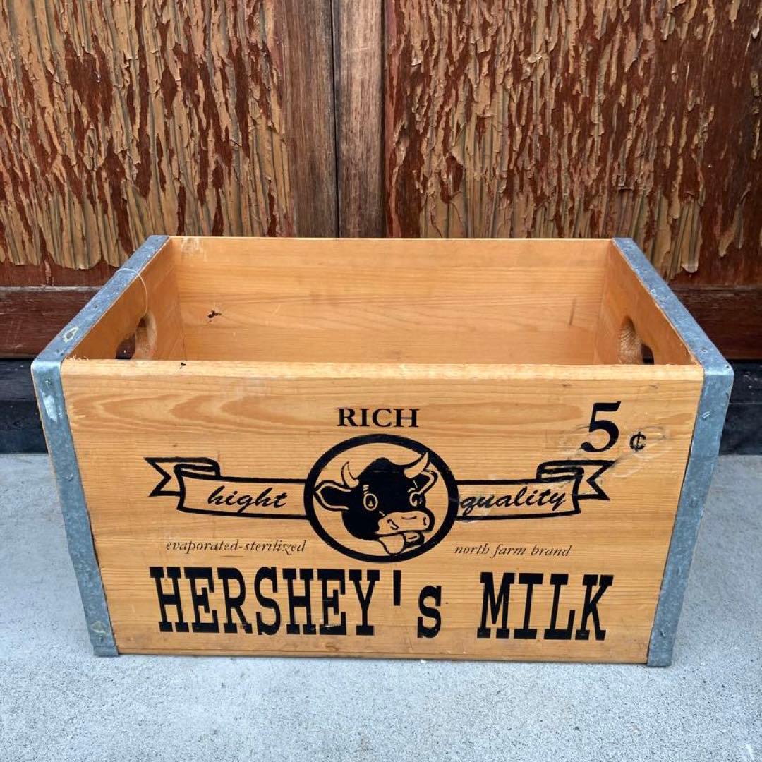 HERSHEY’S MILK ビンテージ 木箱 ウッドボックス レトロ