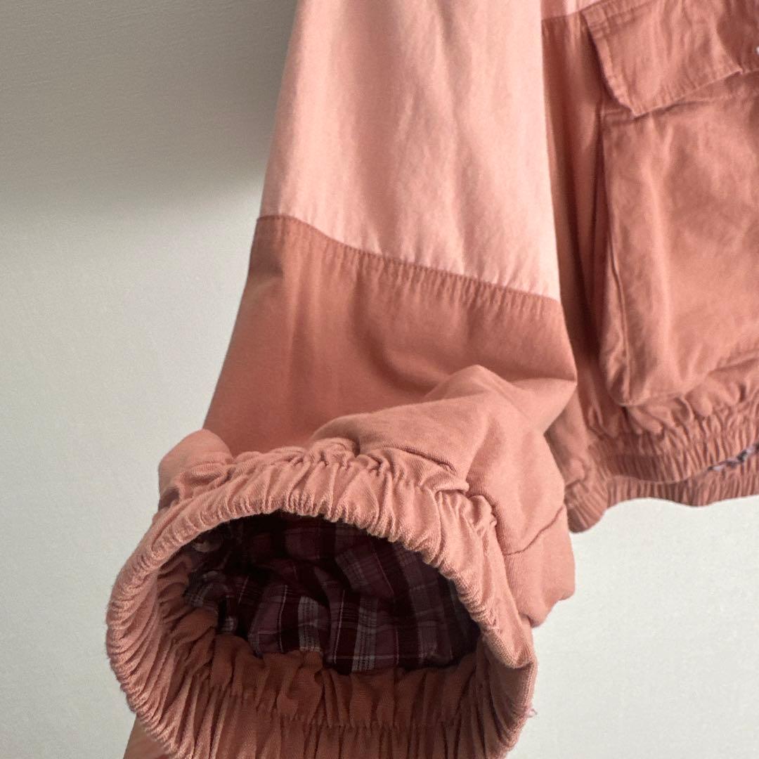BOTT フード付きピンクアウター(コットン素材)