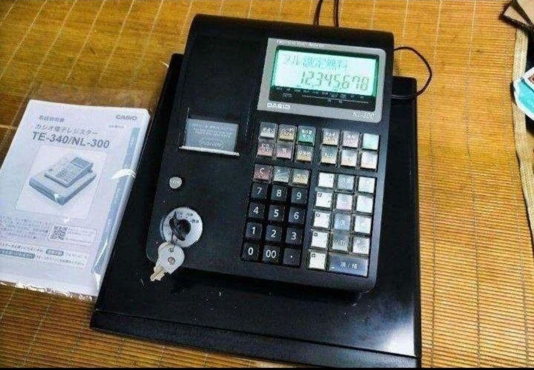 カシオレジスター　TE-340/NL300　フル設定無料　900001