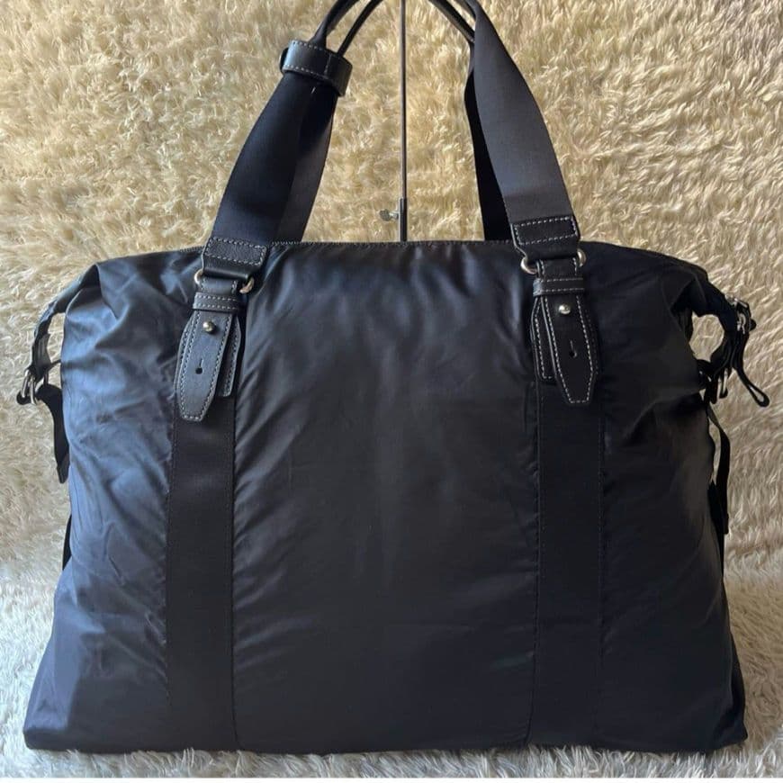 agnesb アニエスベー 2way ボストンバッグ ロゴ刺繍　ナイロン 大容量