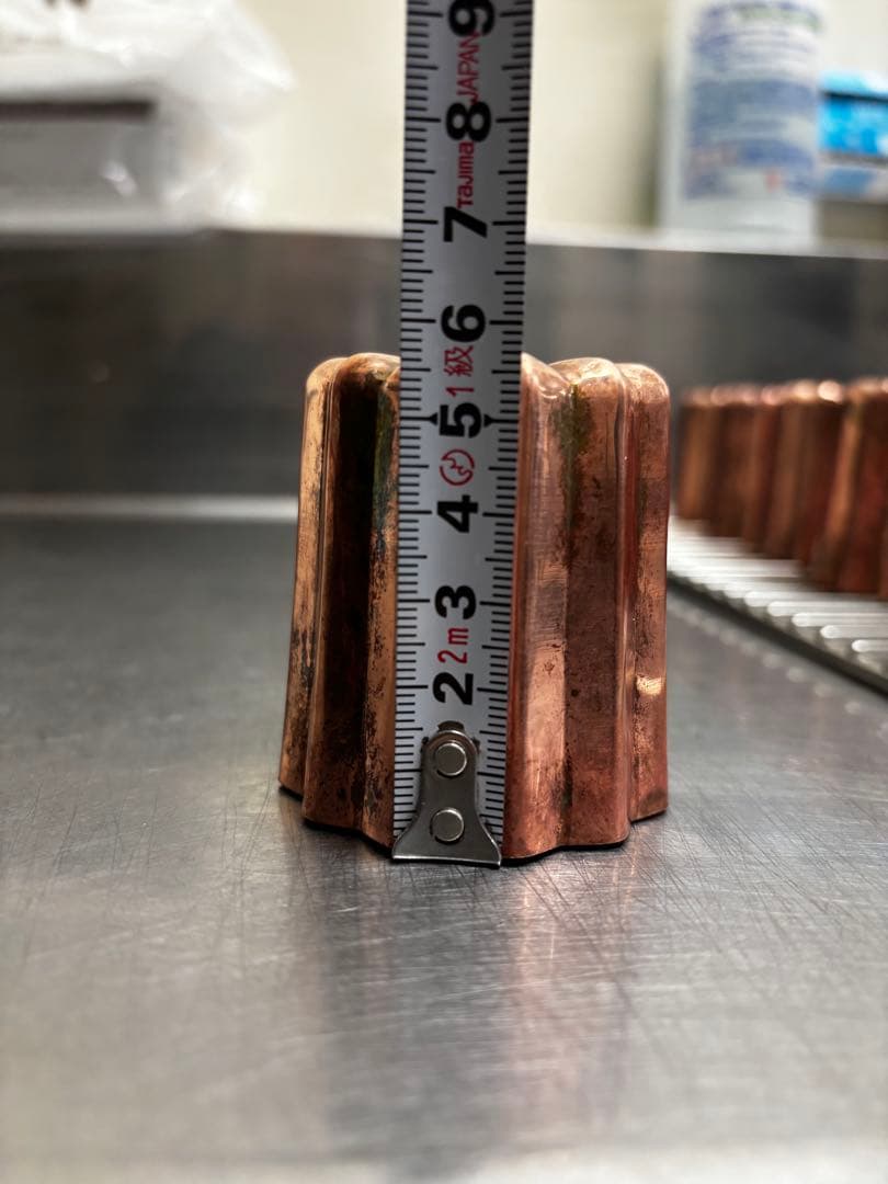 カヌレ型　銅　10個