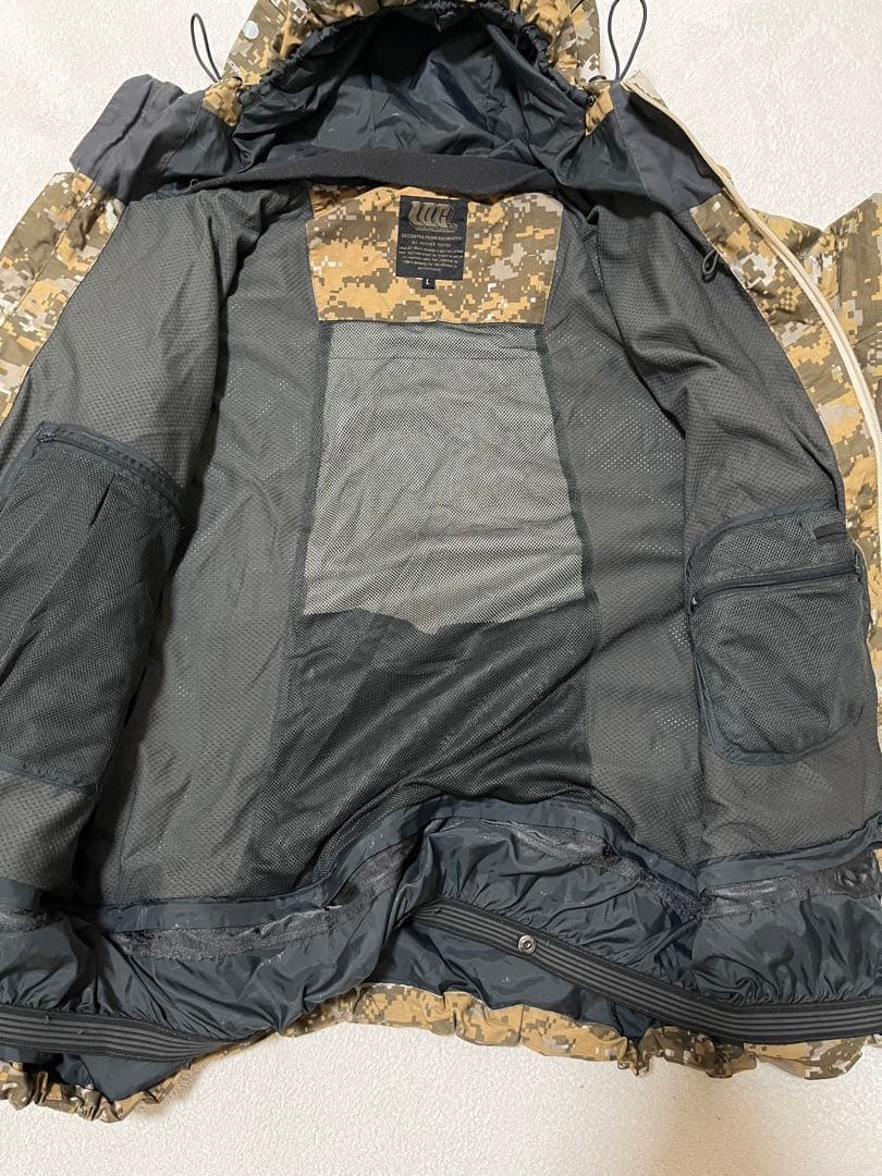 90s local art work デジカモ ハードシェルジャケット　L