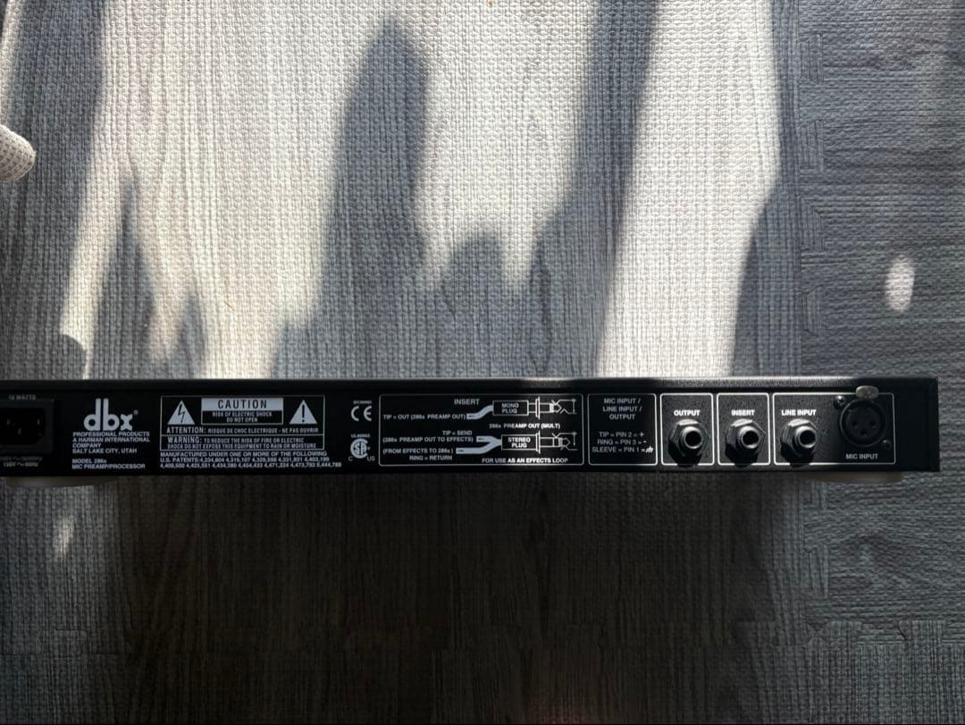 dbx 286s プリアンプ