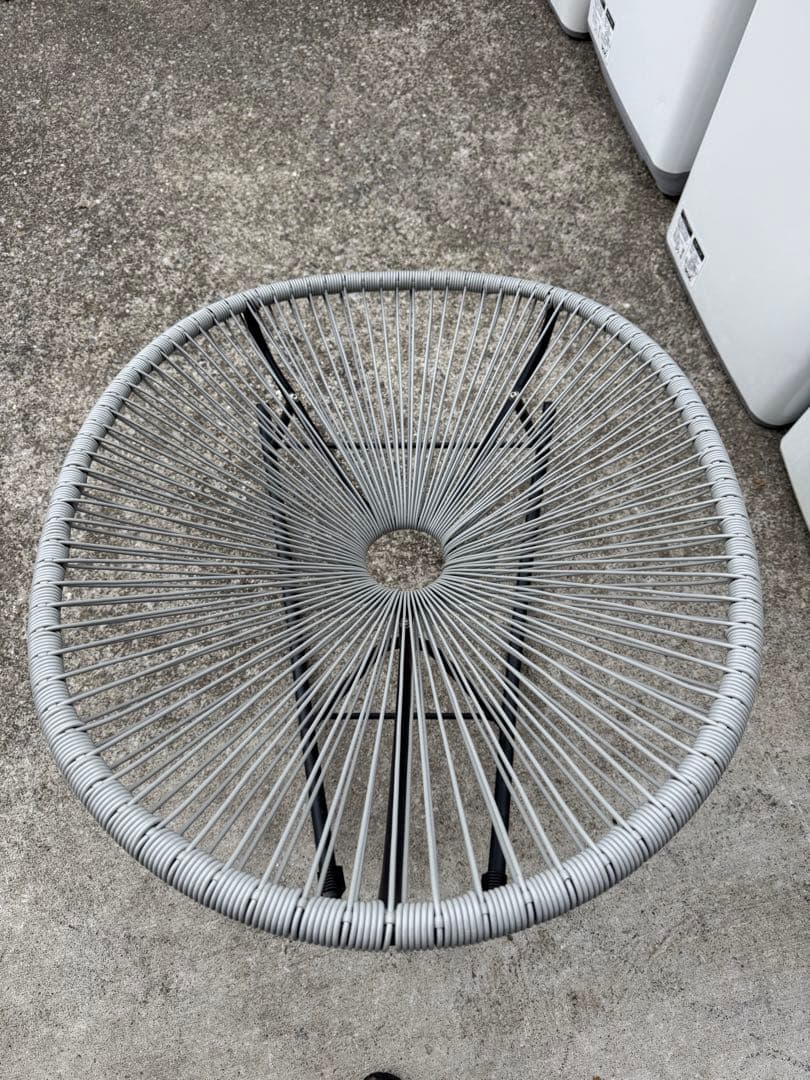 アカプルコチェア グレー　ラウンジチェア パーソナルチェア　椅子