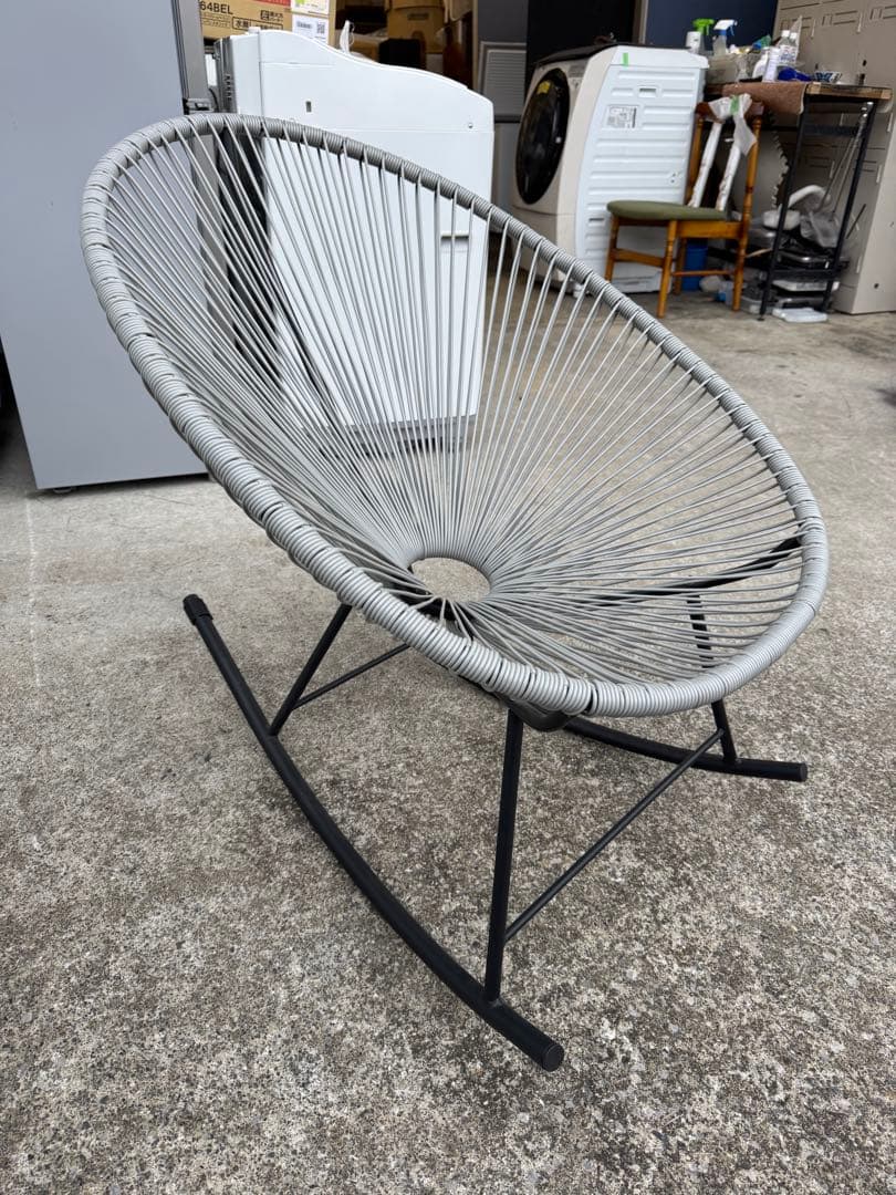 アカプルコチェア グレー　ラウンジチェア パーソナルチェア　椅子