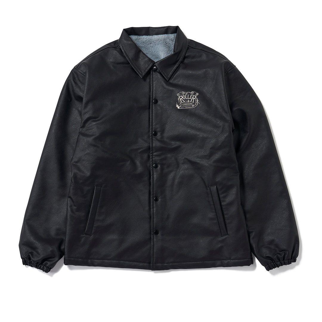 完売品　ROLLER FAKE LEATHER COACH JACKET