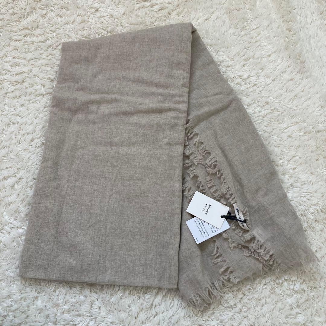 ASAUCE MELER【25F/W】ファインラムエアリーソリッドウールストール