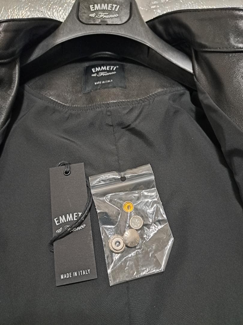 EMMETI　JURI　ユリ　48　L　黒　ブラック　シングルライダース