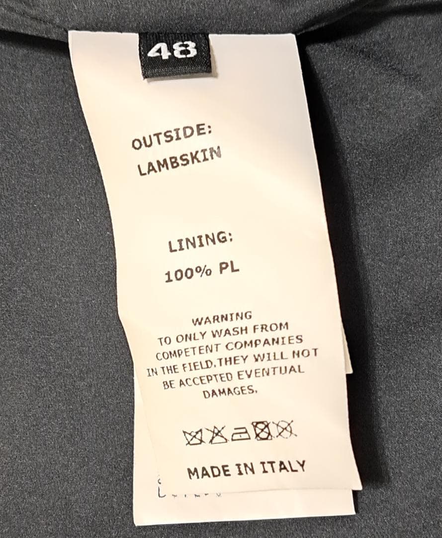 EMMETI　JURI　ユリ　48　L　黒　ブラック　シングルライダース