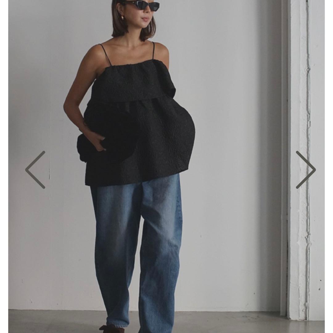 room306contemporary ボリュームエンボスキャミソールトップス