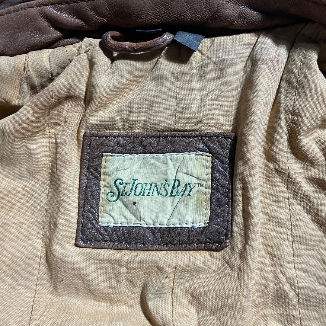 90s StJohn'sBay セントジョンズベイ A2 レザージャケット